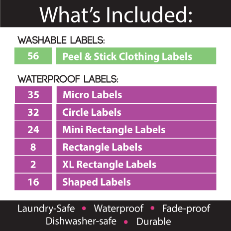 Daycare Labels Dishwasher Safe Labels Personalized Name Labels for
