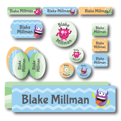 PACK of 2 Personalized Daycare Labels / Baby Bottle Labels / Sippy